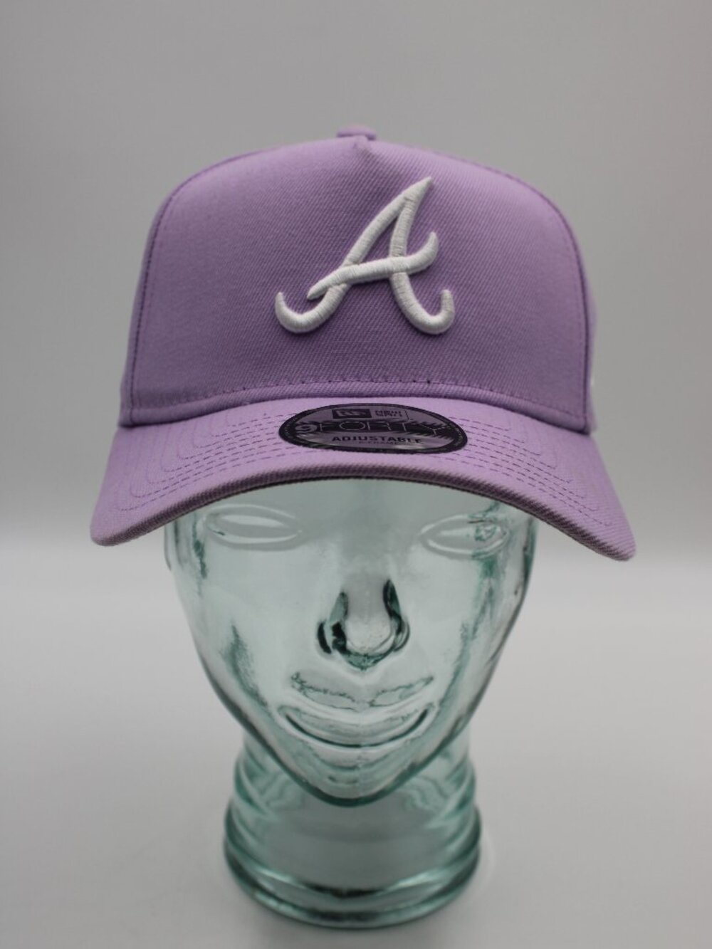 New Era 9 Forty Atlanta Braves Baseball Hat Purple Snapback Cap One Size MLB